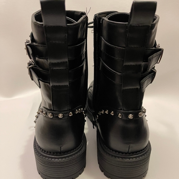 BEBE Dalila Combat Boots - Picture 4 of 5